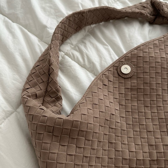 Woven Suede Shoulder Bag - Picture 4 of 4